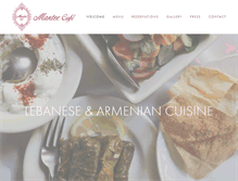 Tablet Screenshot of manteecafe.com